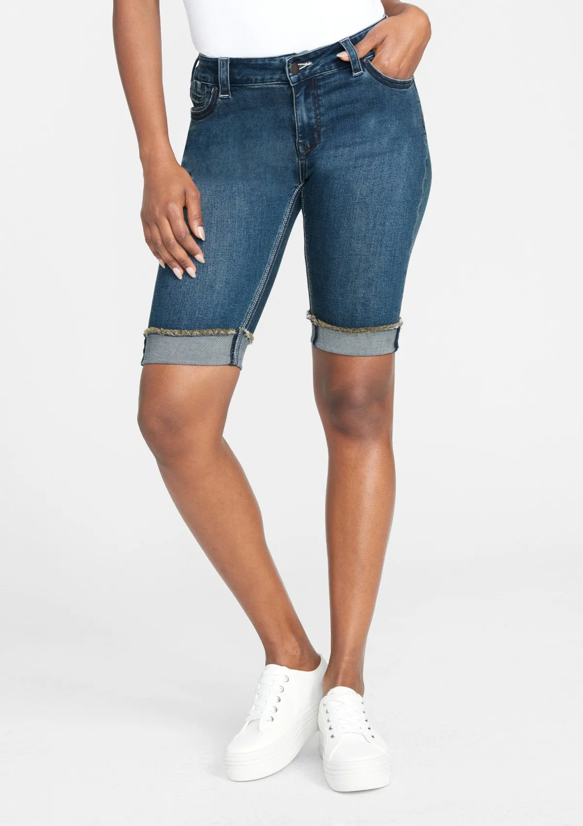 Tall Alanna Low Rise Jean Shorts