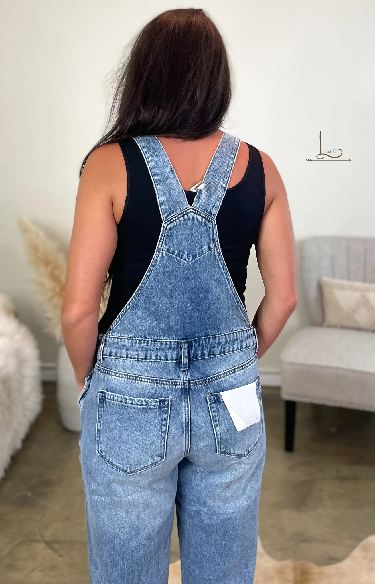 The Giddings ~Distressed Denim Overalls