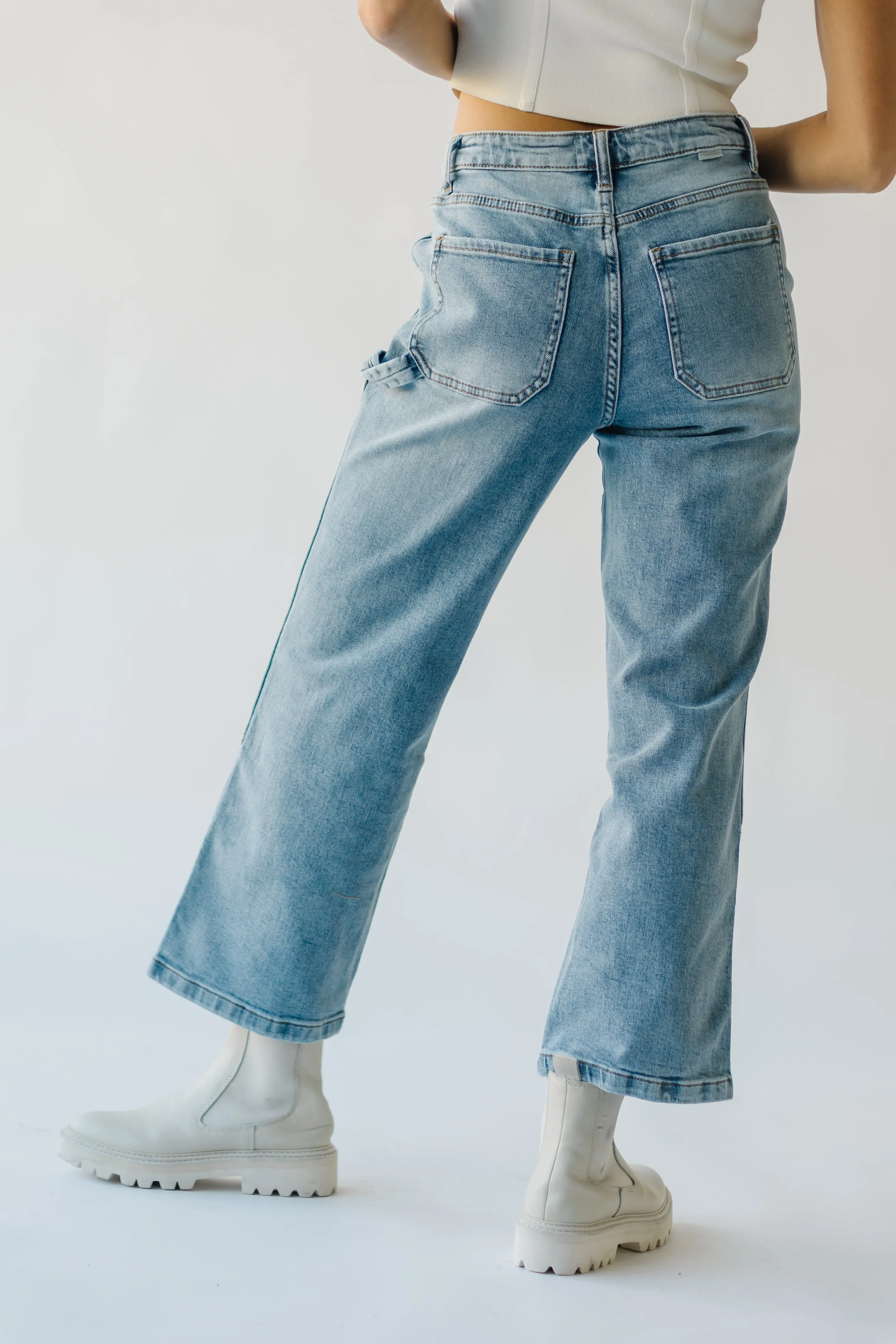 The Loria Straight Leg Carpenter Jean in Light Blue