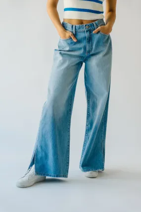 The Phineas High Rise Wide Leg Jean in Medium Blue