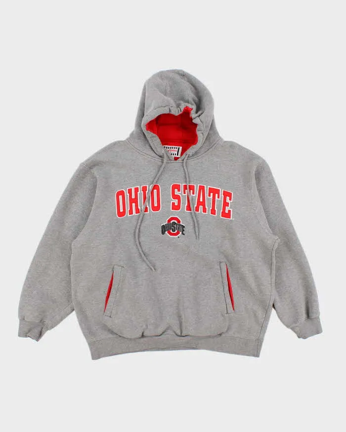 Vintage 90s Ohio State Grey Hoodie - XL