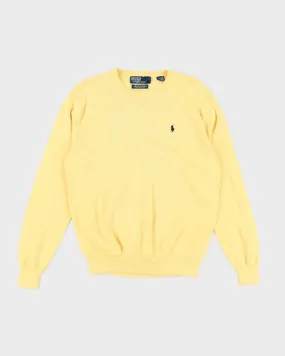 Vintage 90s Polo by Ralph Lauren Yellow Light Sweatshirt - M