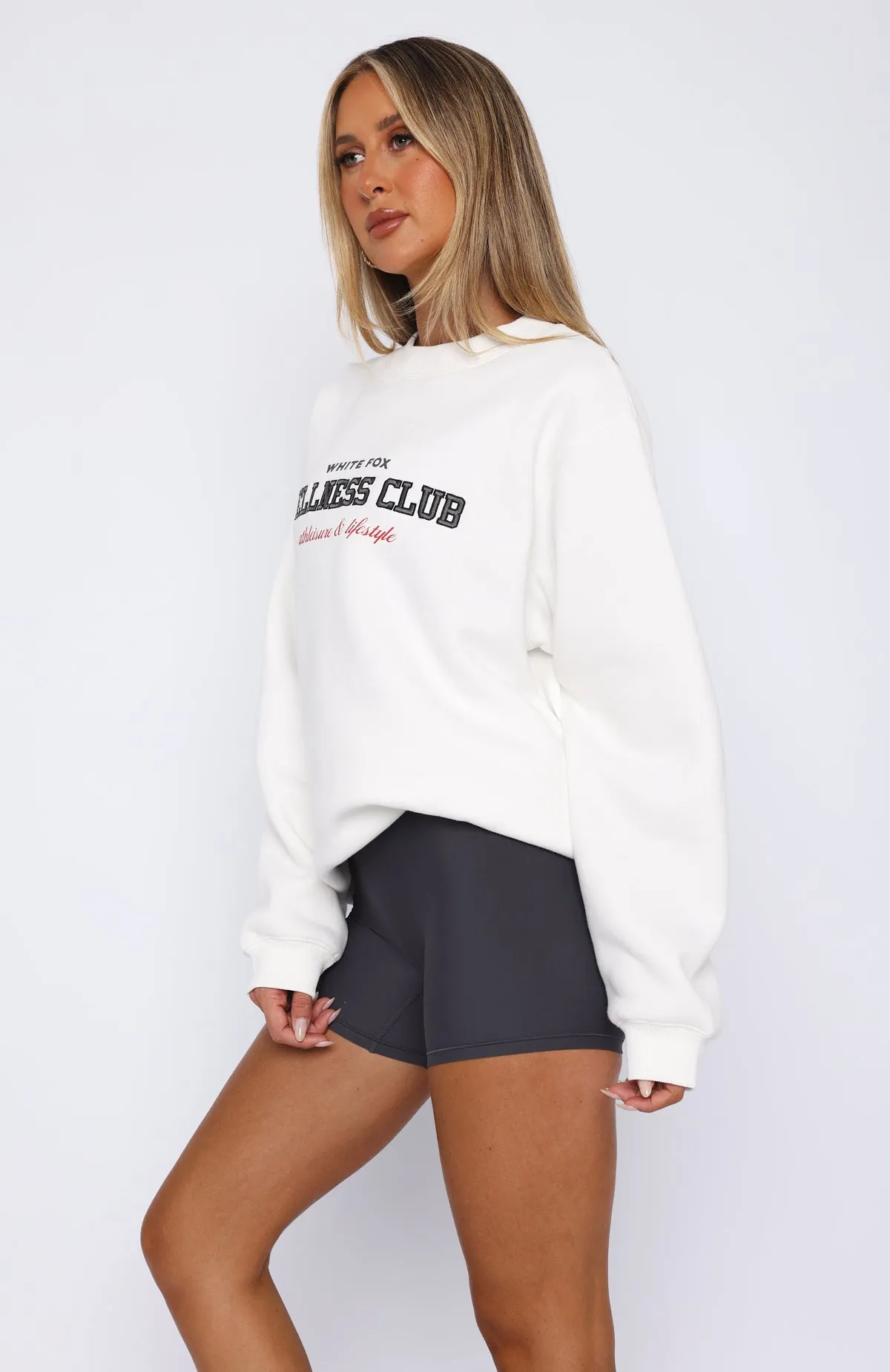 Wellness Club Oversized Sweater Off White