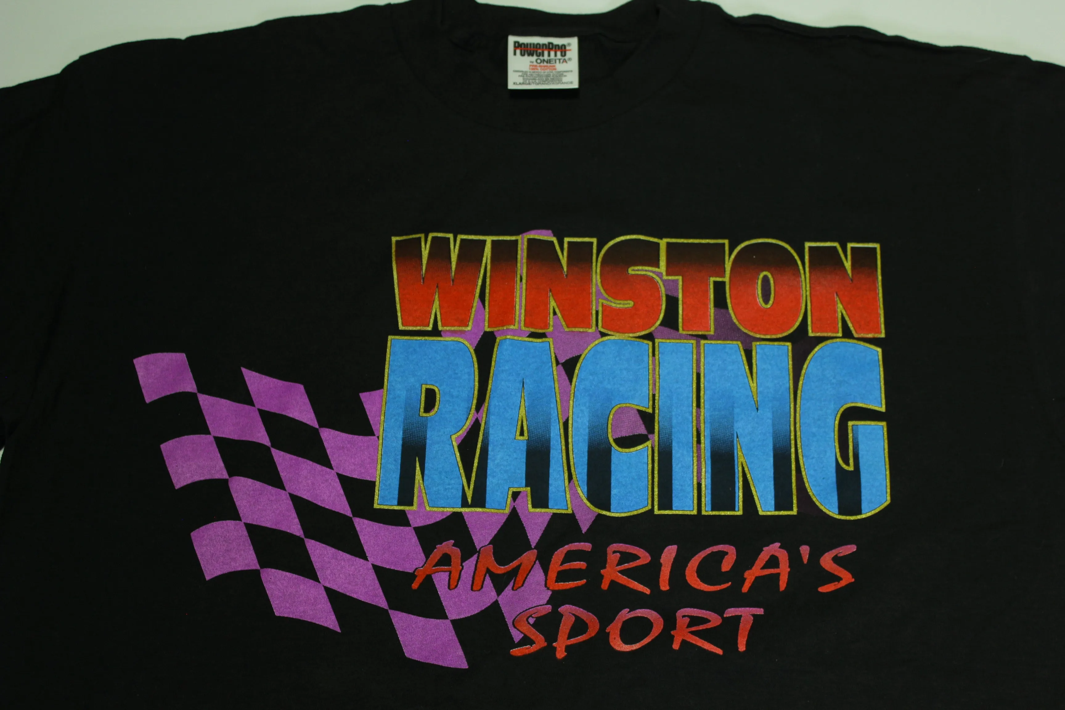 Winston Racing America's Sport Vintage 1997 Nascar Wrap Around Line Up T-Shirt