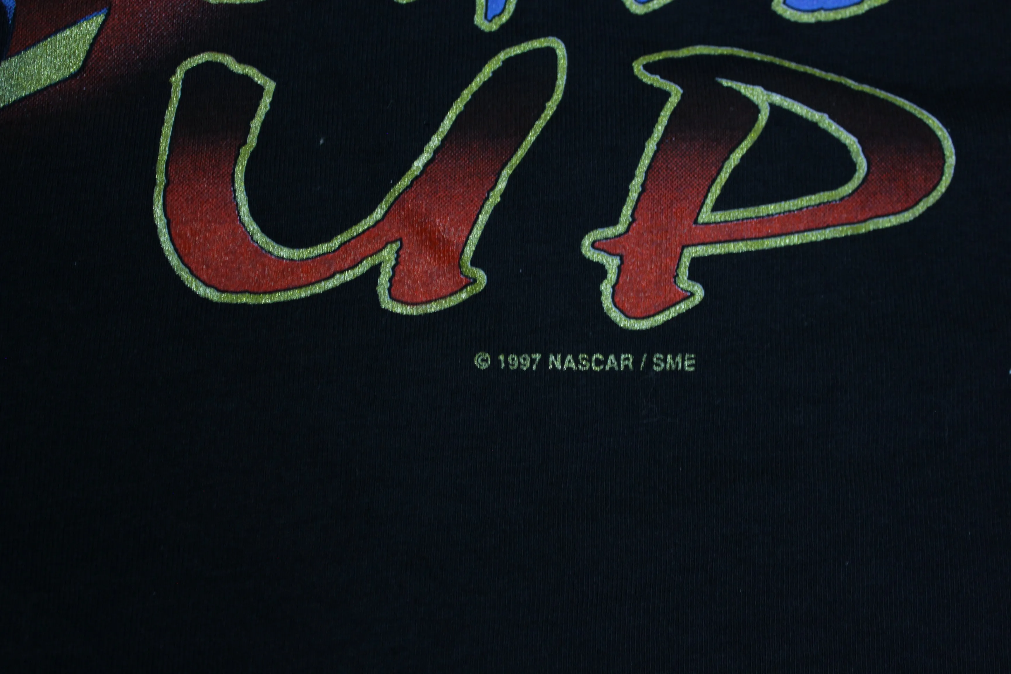 Winston Racing America's Sport Vintage 1997 Nascar Wrap Around Line Up T-Shirt