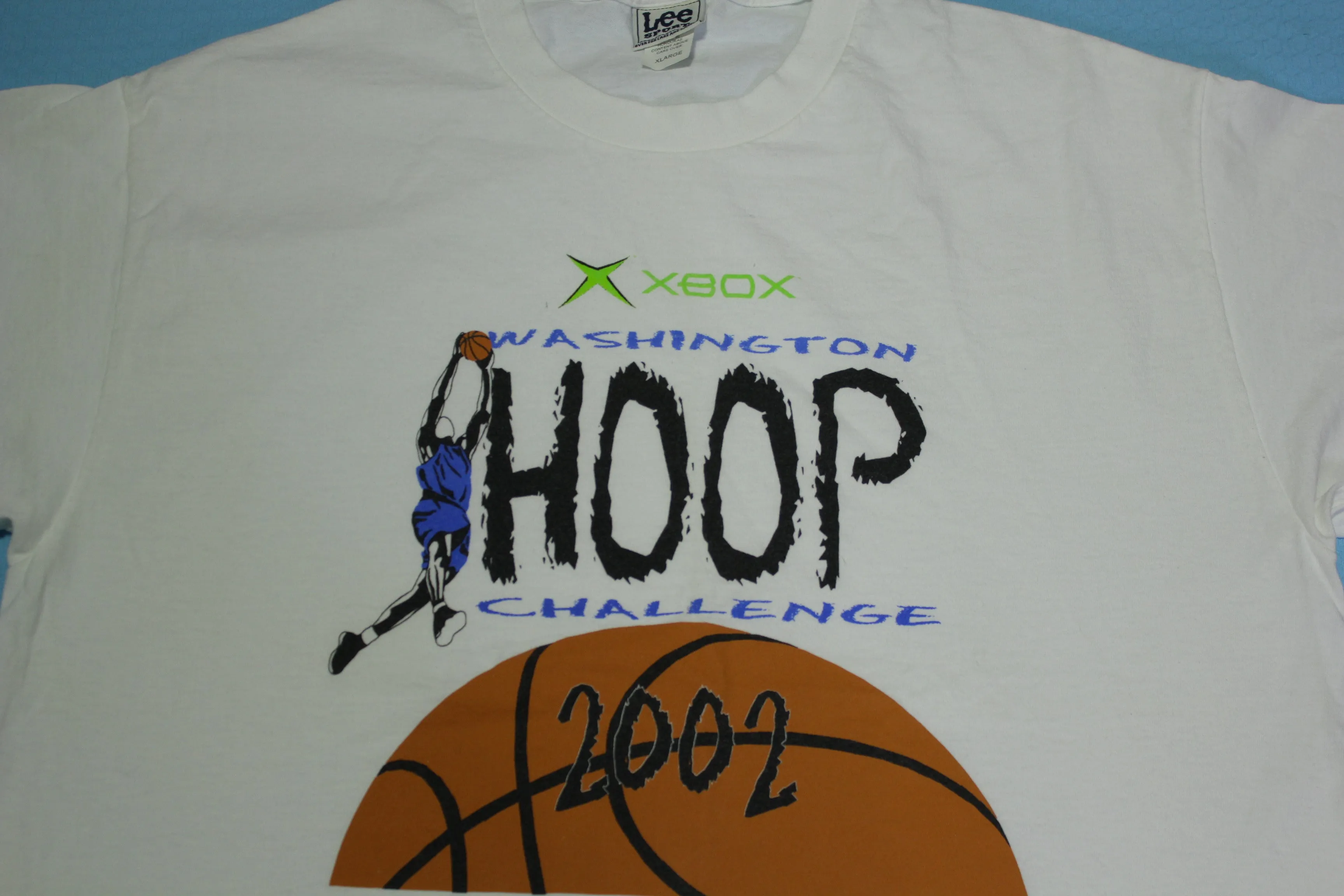 Vintage 2002 Xbox Washington Hoop Challenge Lee Sport T-Shirt - Y2K Edition