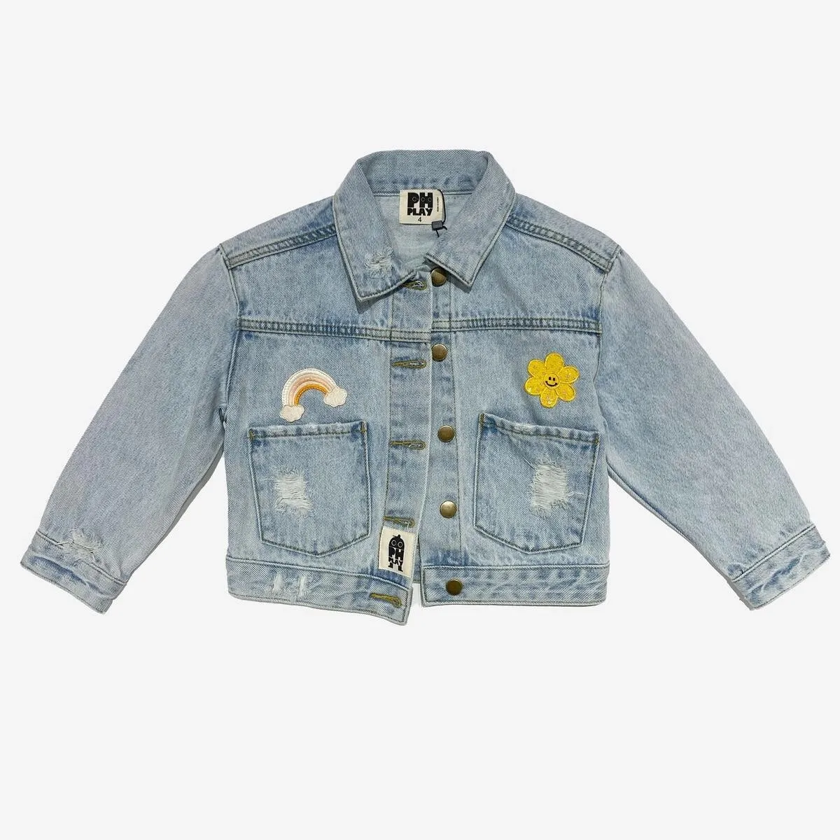 Yellow Daisy Denim Jacket